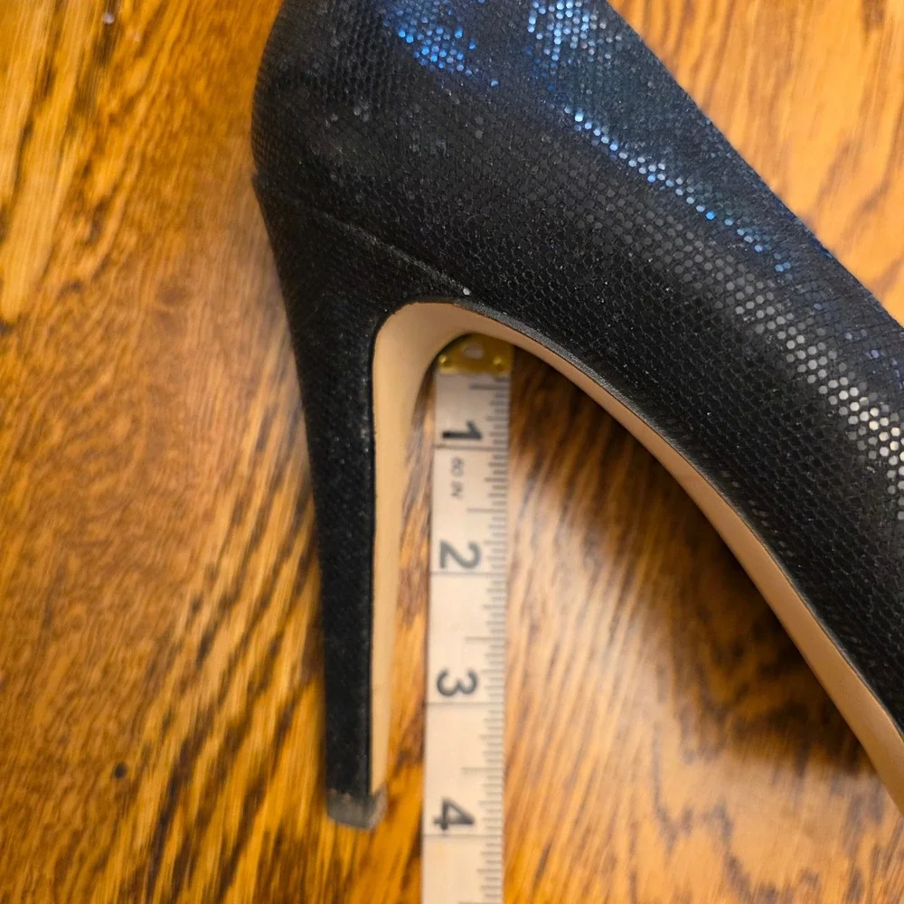 VTG Michael Kors Black Sparkle Glitter SZ 10 Stiletto Pumps Heels‎ Womens 4